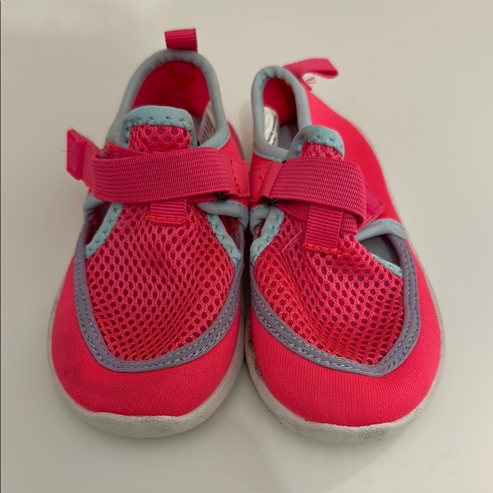 Wonder Nation Pink and Gray Water Shoes with Velcro Strap